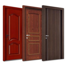 Door in solid wood panels